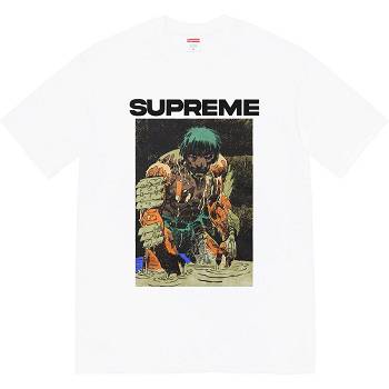 White Supreme Ronin Tee T Shirts | Supreme 394KI